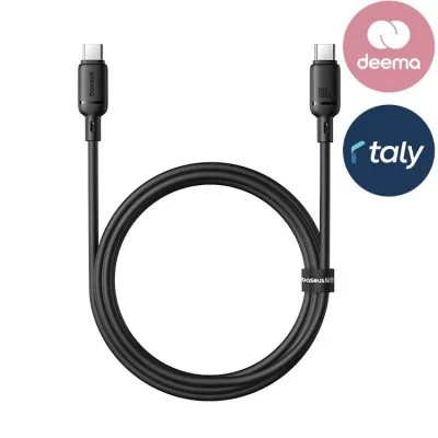 Baseus Silky Fast Charging Cable USB-C to USB-C 100W 2m - Cluster Black